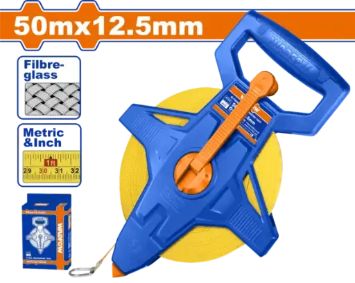 [WMT2550] Wadfow- Fiberglass Measuring Tape [50m*12.5mm] [WMT2550]