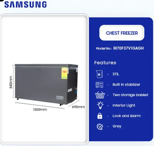 [RI70F37V1GAGH] Samsung Chest Freezer [RI70F37V1GAGH]