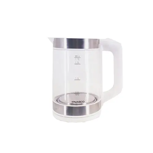 [KEG-1706] Nasco 1.7Ltrs Kettle, Transperent Glass [ KEG-1706 ]