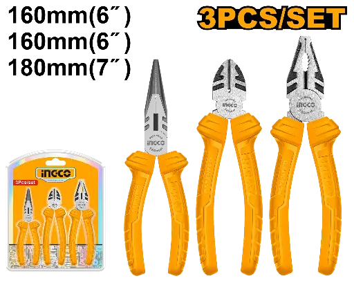 [HKPS08311] Ingco 3Pcs Pliers Set - P5C20 [HKPS08311]