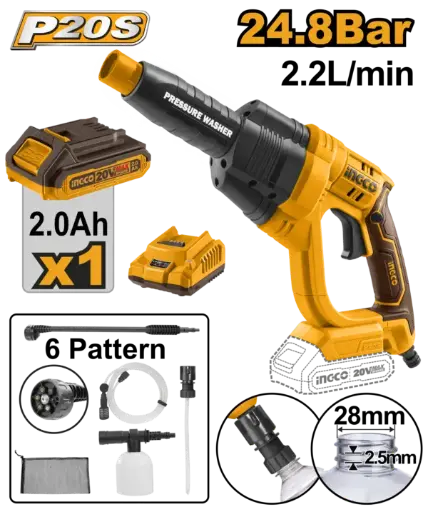 [CPWLI20082] Ingco Cordless Pressure Washer [CPWLI20082]