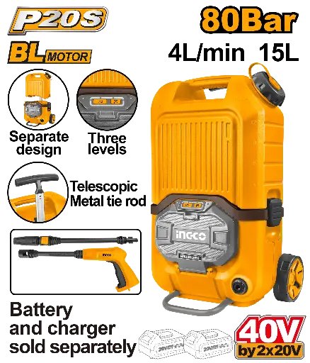 [CPWLI4006] Ingco Cordless Pressure Washer [CPWLI4006]