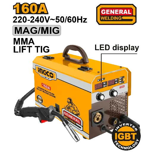 [ING-MGT1601] Ingco Inverter Mag/Mig/Mma/Tig Lift Welding Machine [ING-MGT1601]