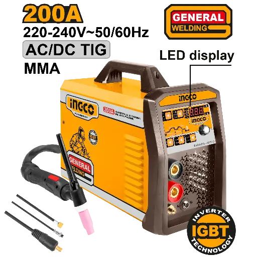 [ING-ACDCTIG2001] Ingco Inverter Ac Dc Tig/Mma Welding Machine [ING-ACDCTIG2001]