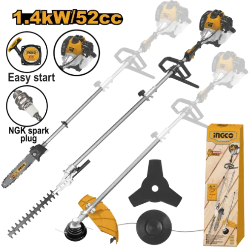 [GMT55231] Ingco 4-In-1 Gasoline Hedge Trimmer Multi Tool [GMT55231]