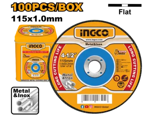 [MCD10115100] Ingco Abrasive Metal Cutting Disc Set [MCD10115100]