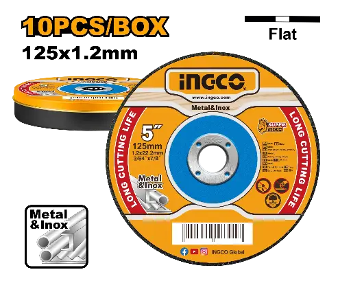 [MCD121255] Ingco Abrasive Metal Cutting Disc Set [MCD121255]