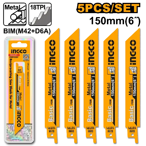 [RSB922EF] Ingco Reciprocating Saw Blades For Metal [RSB922EF]
