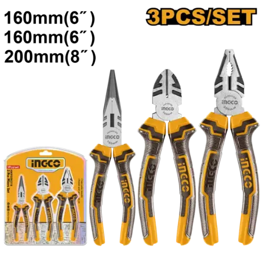 [HKPS08318] Ingco 3 Pcs Pliers Set [HKPS08318]