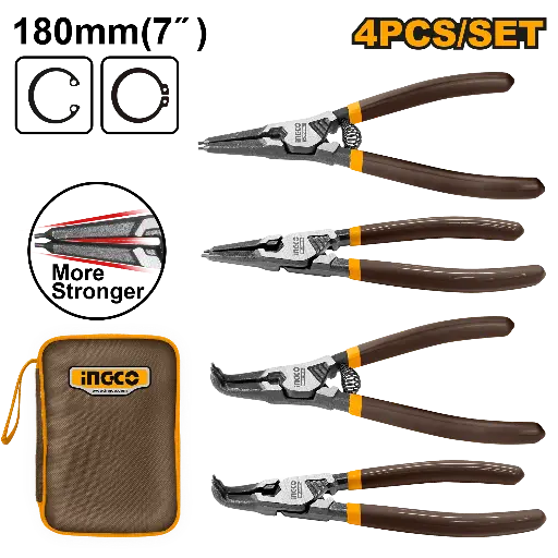 [HCCPS26180] Ingco 4 Pcs Circlip Pliers Set [HCCPS26180]