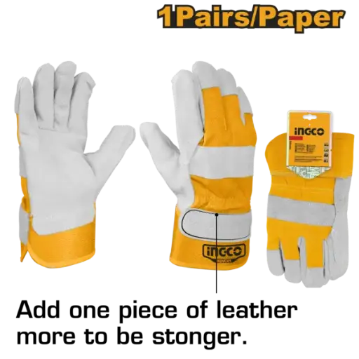 [HGVC01] Ingco Leather Gloves [HGVC01]
