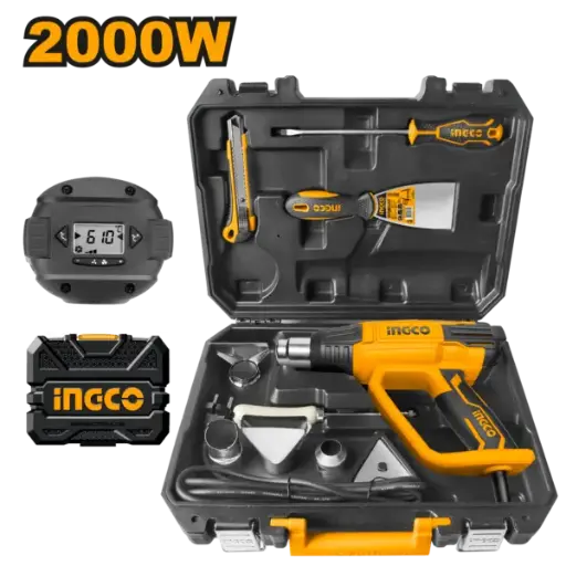 [HG200028-1] Ingco Heat Gun 2000W Set - C5 [HG200028-1]
