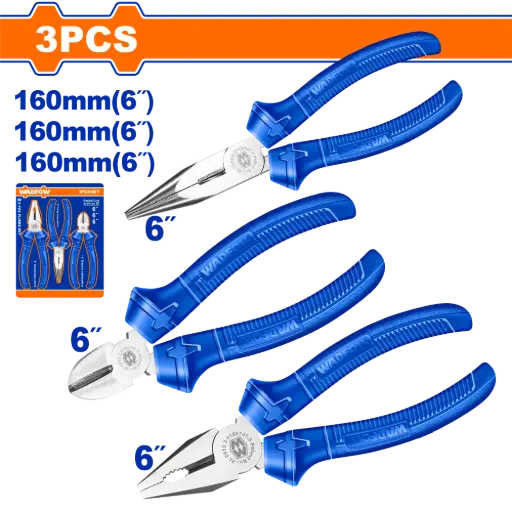 [WPS0623] Wadfow 3 Pcs Pliers Set [WPS0623]