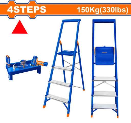 [WLD1H04] Wadfow Steel & Aluminium Household Ladder-WLD1H04 [WLD1H04]