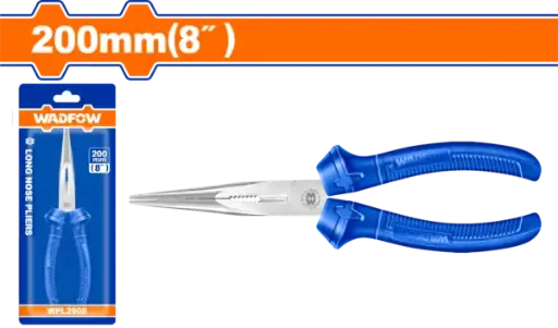 [WPL2928] Wadfow Wadfow Long Nose Pliers 8" - Plastic - P6C60 [WPL2928]