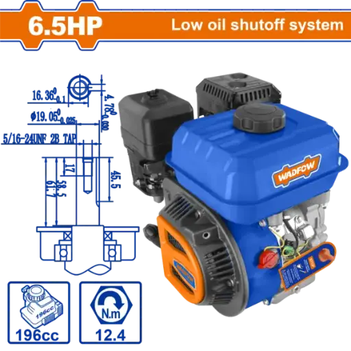 [WGNAA168Q] Wadfow Wadfow Gasoline Engine 6.5Hp - P1C1 [WGNAA168Q]