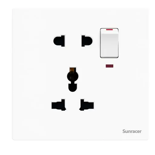 [MPW049] Sunracer 1 Gang 5 Pin Universal Switched Socket With Indicator
