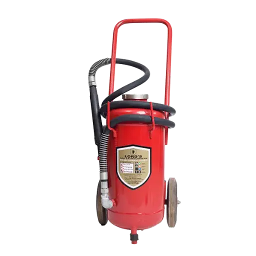 [FIR-07064] Lords 90% Dry Powder Trolley  Fire Extinguisher 25Kg ( EN3-BSI EN615 Approved ISO 9001 Certified )