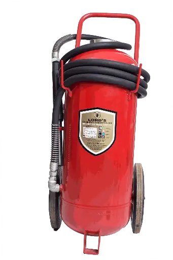 [FIR-07065] Lords 90% Dry Powder Trolley Fire Extinguisher 50Kg( EN3-BSI EN615 Approved ISO 9001 Certified )