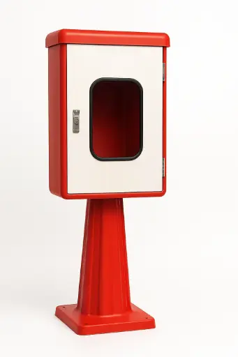 [SAF-07085] Fibre Glass Cabinet Marine Rated (B) C/W Stand