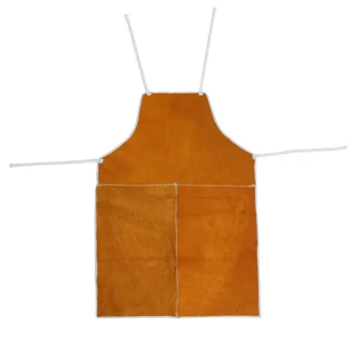 [SAF-07101] Invicto Apron Welder Cowhide Yellow Suede Leather With Eyelets 26*38 Made In Pakistan