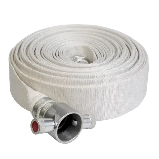 [FIR-07160] Zyfire Hydrant Hose White Color Ul&Fm Approved Sj 17Bar 2.5"